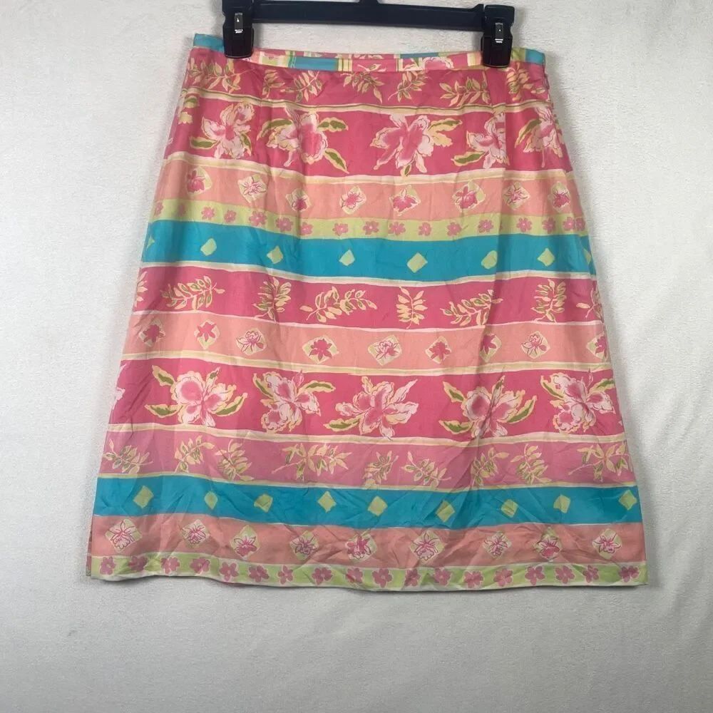 Harold’s Silk Blend Floral Skirt Size 8